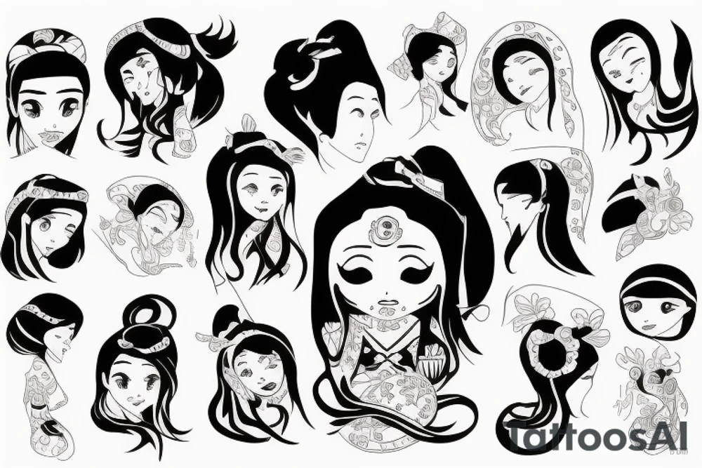 nezuko tattoo idea