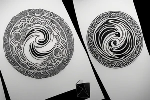 Yin yang tattoo idea