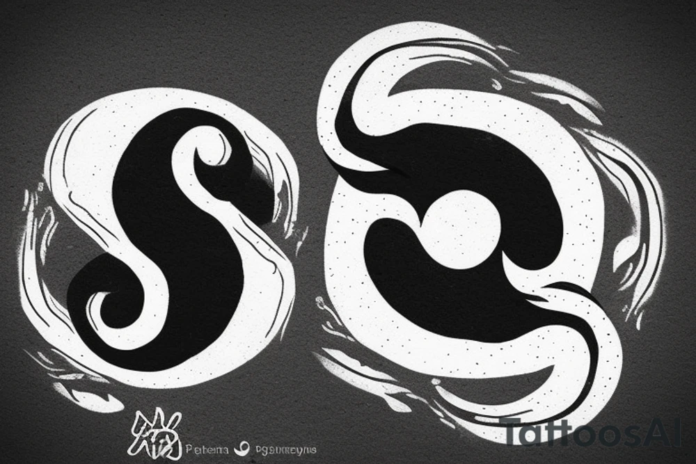 Yin yang tattoo idea