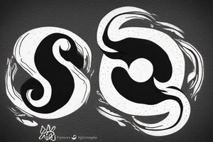 Yin yang tattoo idea