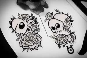 Little cute gost tattoo idea