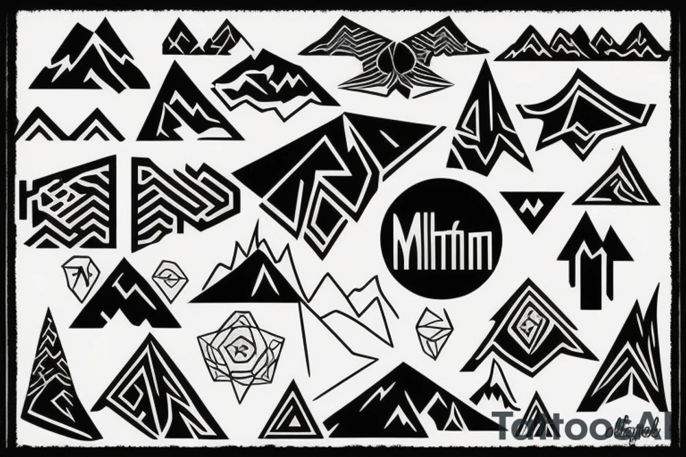 mountains tattoo idea