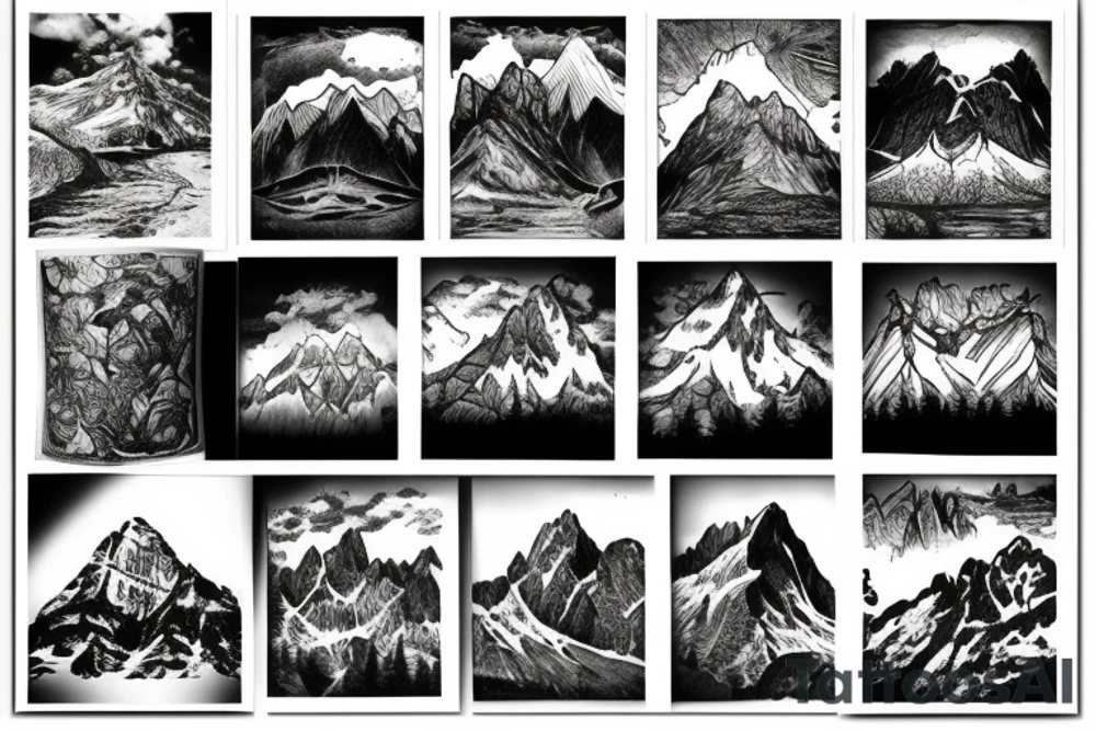 mountains tattoo idea