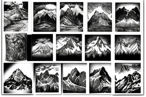 mountains tattoo idea
