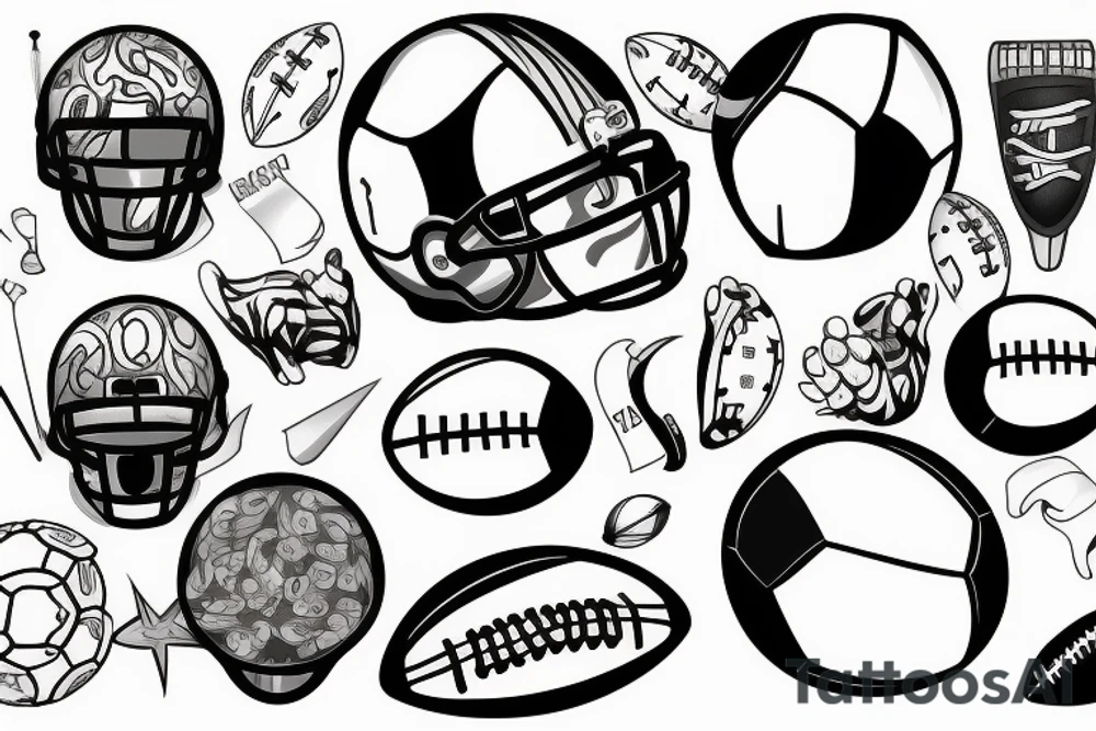 football tattoo idea