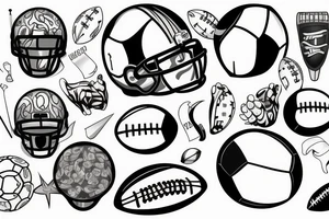 football tattoo idea