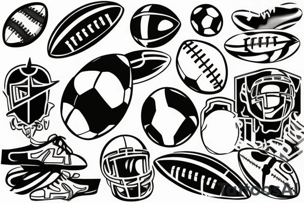 football tattoo idea