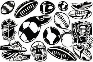 football tattoo idea