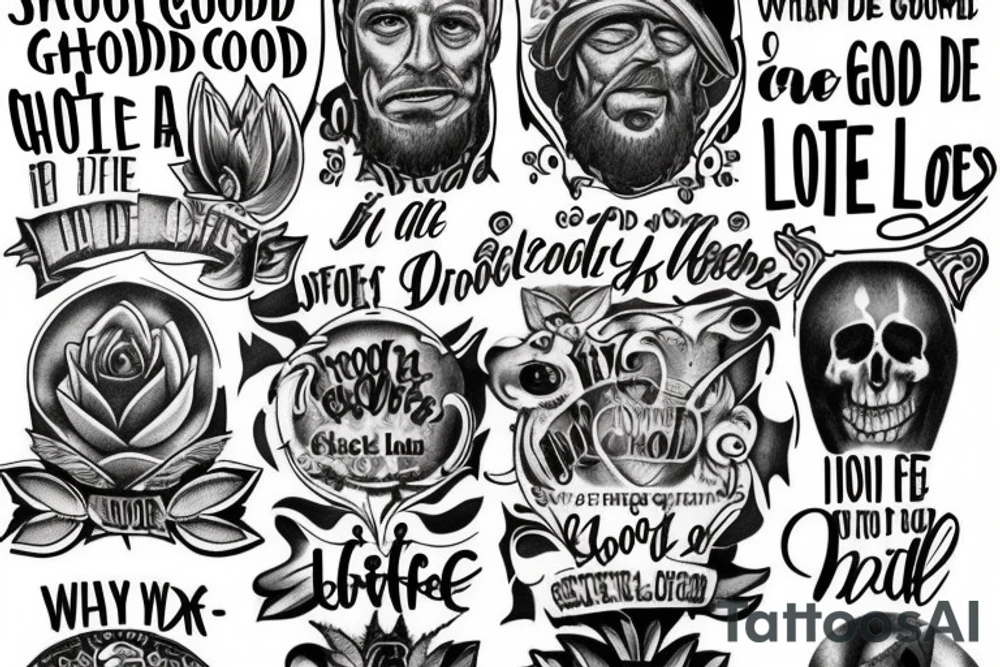 Tattoos for brother with the quote its is the good life we live brother tattoo idea
