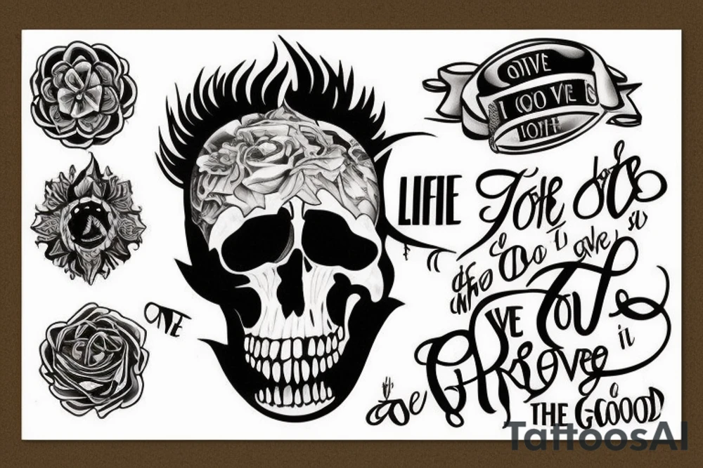 Tattoos for brothers 
 with the quote its is the good life we live brother tattoo idea