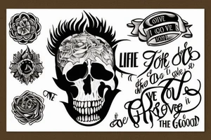 Tattoos for brothers 
 with the quote its is the good life we live brother tattoo idea