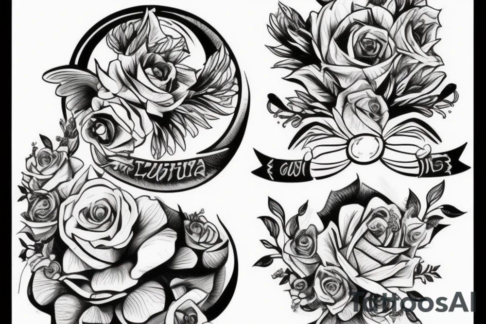 черная лиса tattoo idea