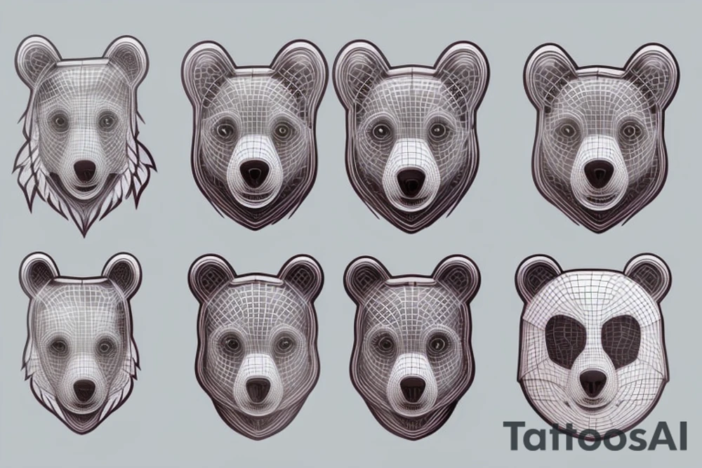 cyberbear tattoo idea