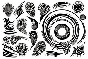 optical illusion looking like a vortex tattoo idea