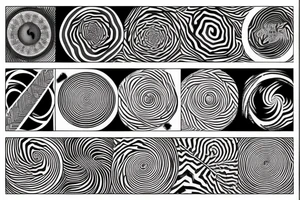 optical illusion looking like a vortex tattoo idea