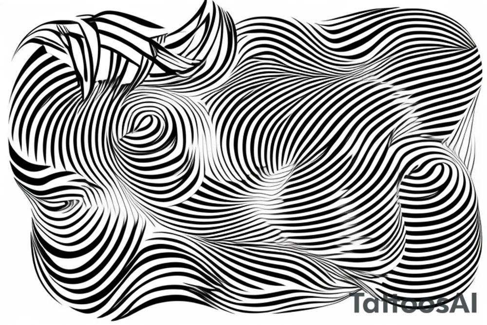 optical illusion looking like a vortex tattoo idea