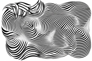 optical illusion looking like a vortex tattoo idea