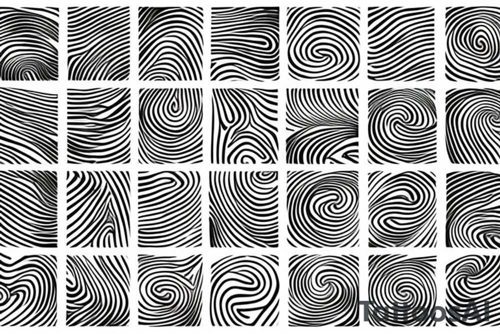 optical illusion looking like a vortex tattoo idea