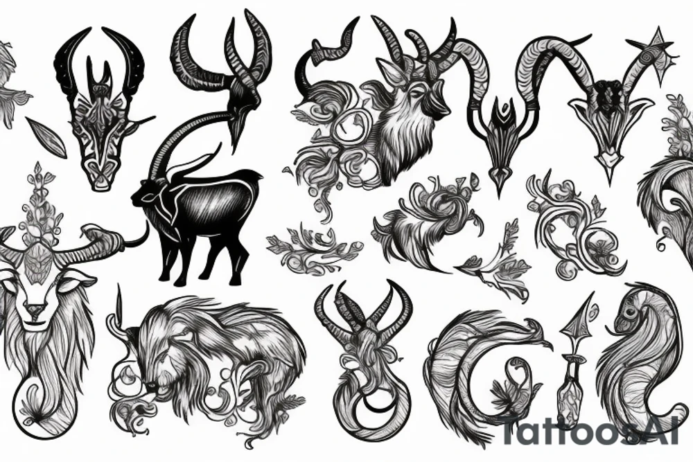 capricorn tattoo idea