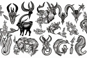 capricorn tattoo idea