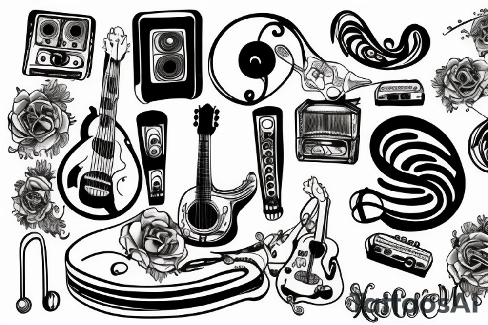 Music tattoo idea