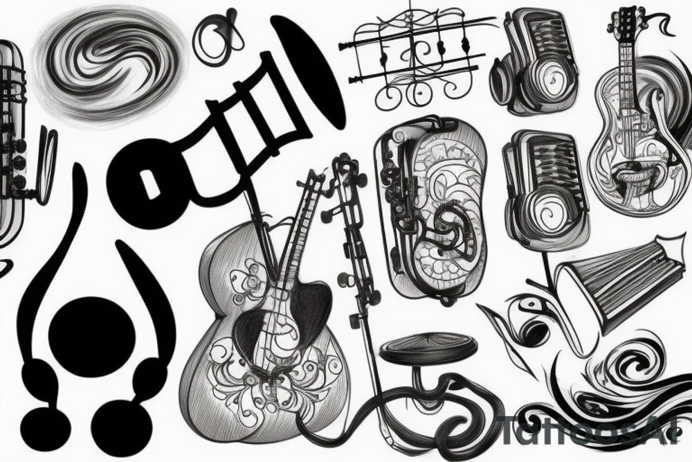 Music tattoo idea