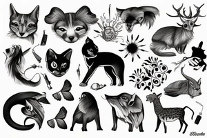 Animals tattoo idea