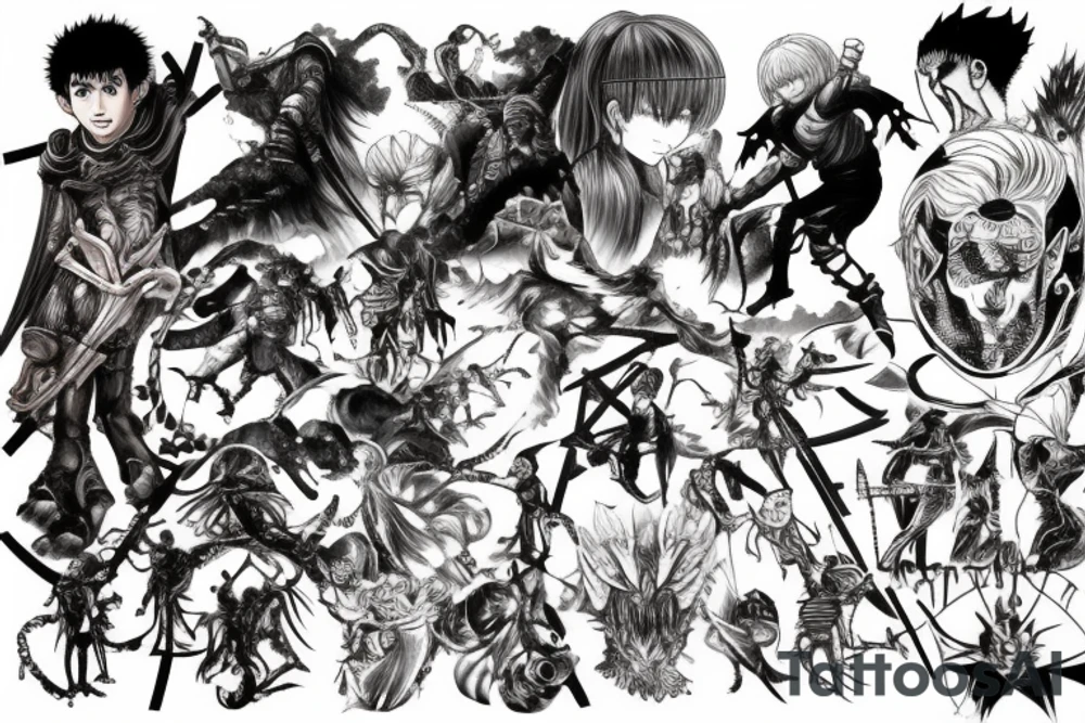 Berserk anime tattoo idea