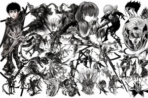 Berserk anime tattoo idea