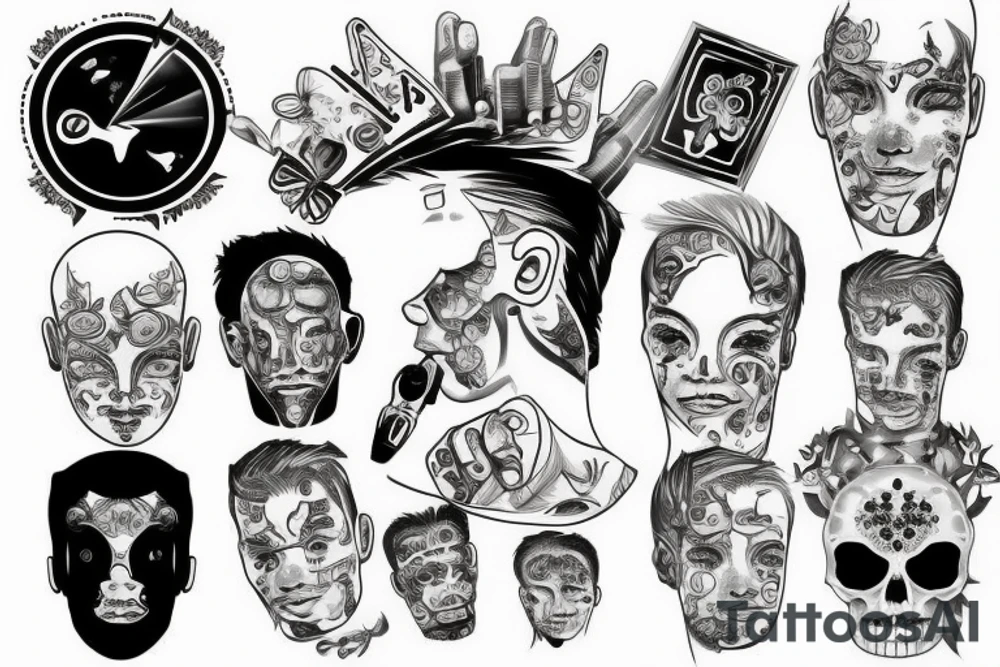 microchip implanted on skin tattoo idea