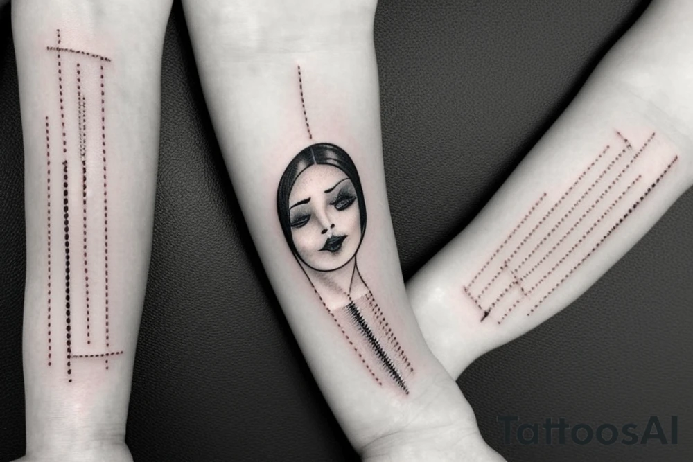microchip implanted on skin tattoo idea