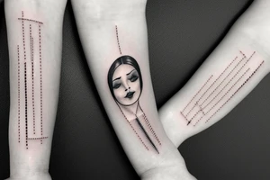 microchip implanted on skin tattoo idea