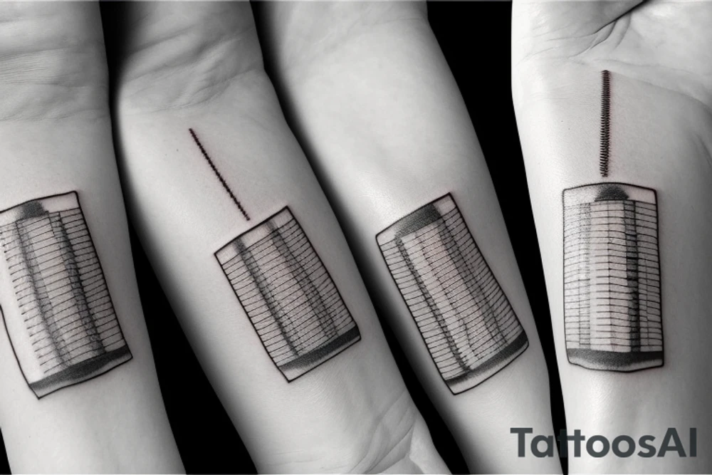 microchip implanted on skin tattoo idea