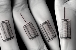 microchip implanted on skin tattoo idea