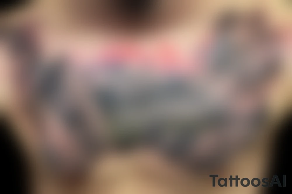 Kannst du mir ein Rückentattoo zusammen stellen aus folgenden Bilder? 
Die rechte Seite soll komplett schwarz sein in dem Stil 
https://pin.it/3f1U9ie
Es soll so langsam auch die anderen Sachen verschlingen von der linken Seite die Hauptsache aus Orthodoxen Bilder besteht.
https://pin.it/7gmXaiw
https://pin.it/4iO0kOa
Das Kreuz soll in der Mitte sein 
https://pin.it/4KhnwJO
In Kombination mit den Flügeln 
https://pin.it/27UhW1Q tattoo idea