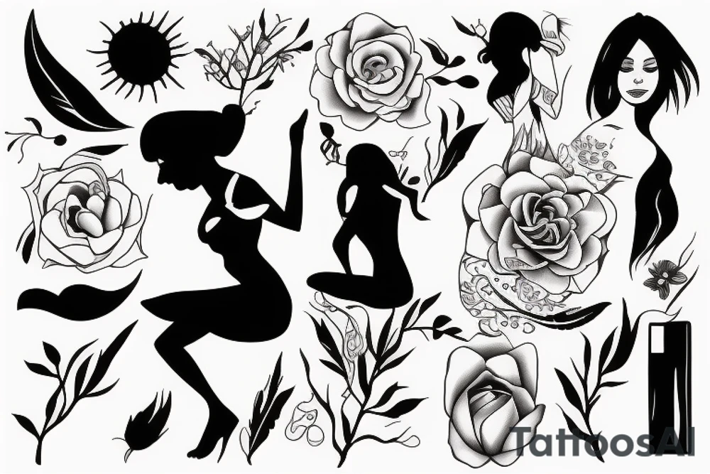Women Life freedom tattoo idea