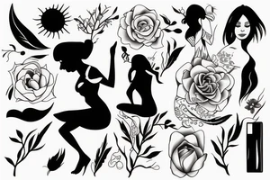 Women Life freedom tattoo idea
