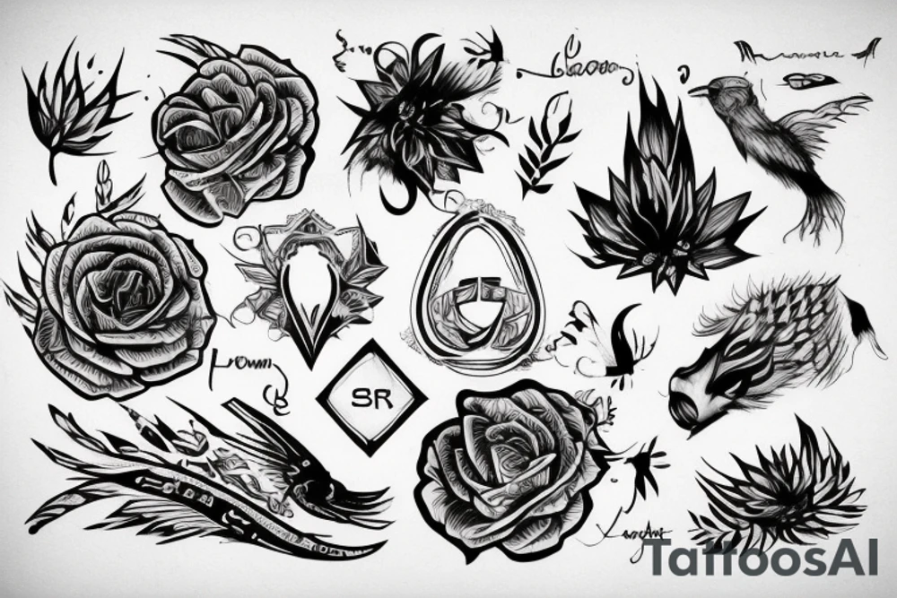 смерть любовь огонь клоун tattoo idea