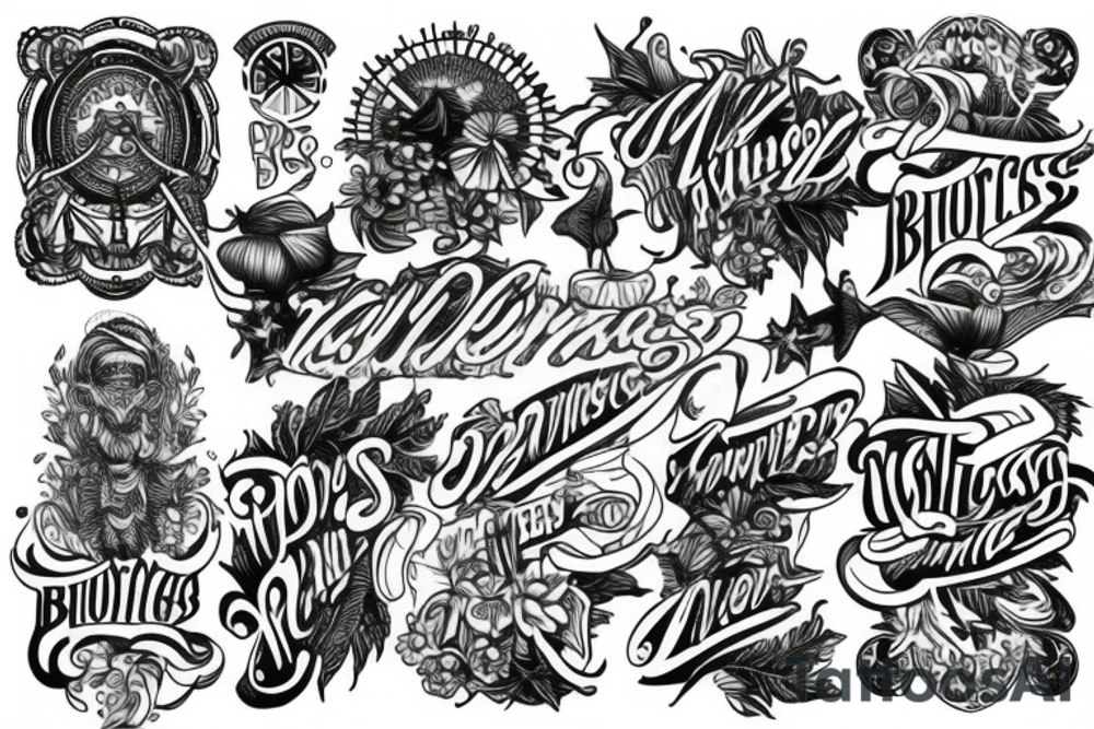 Blessings tattoo idea