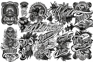 Blessings tattoo idea