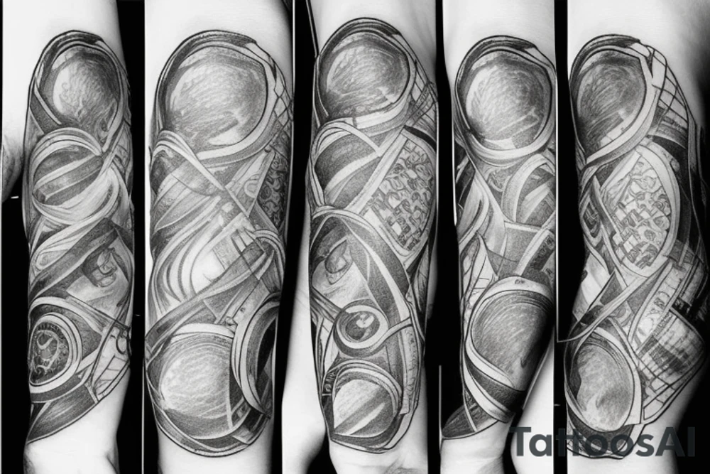 Braslet with pionies and  two black lines across arm tattoo idea