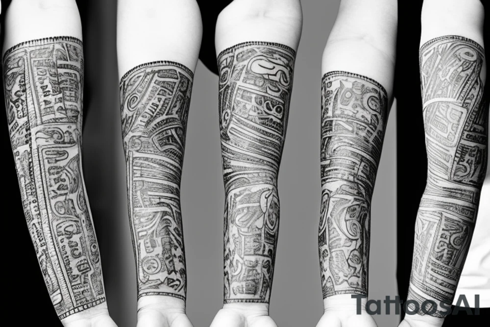 Braslet with pionies and  two black lines across arm tattoo idea