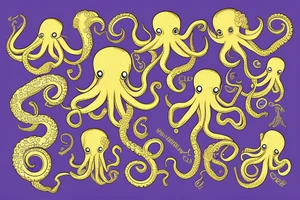 Big octopus on the sea with gold heart in tentacles tattoo idea