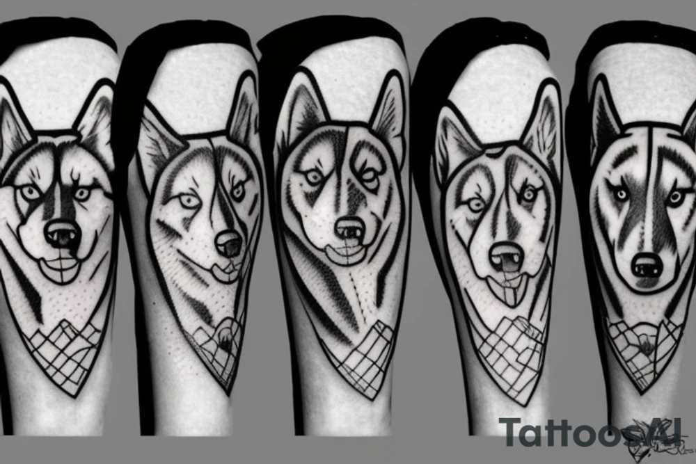 Husky tattoo idea