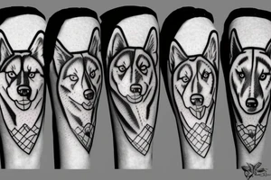 Husky tattoo idea
