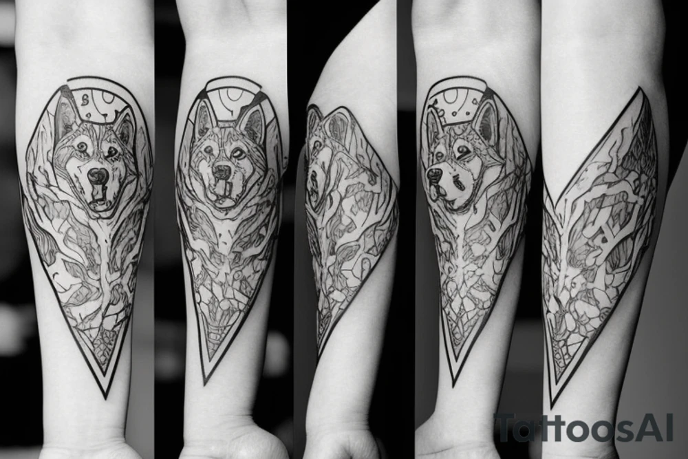 Husky tattoo idea