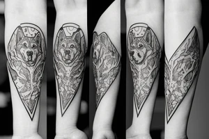 Husky tattoo idea