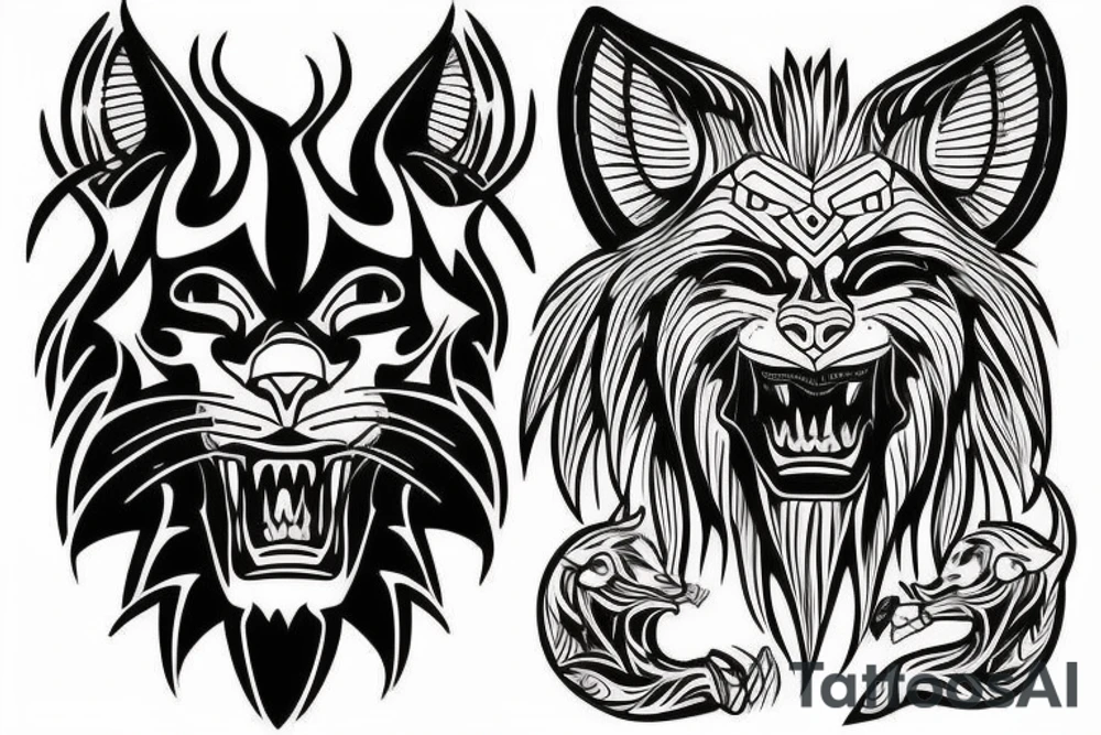 I want that designe to be taken from my life stories . which includes the death of my wife, the hardships I suffered, drugs, give up , reborn like demon ,I was like a lonely wolf and like a lion king. tattoo idea