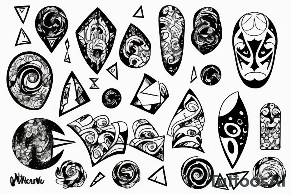 Abstraction tattoo idea