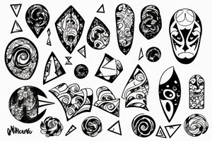 Abstraction tattoo idea